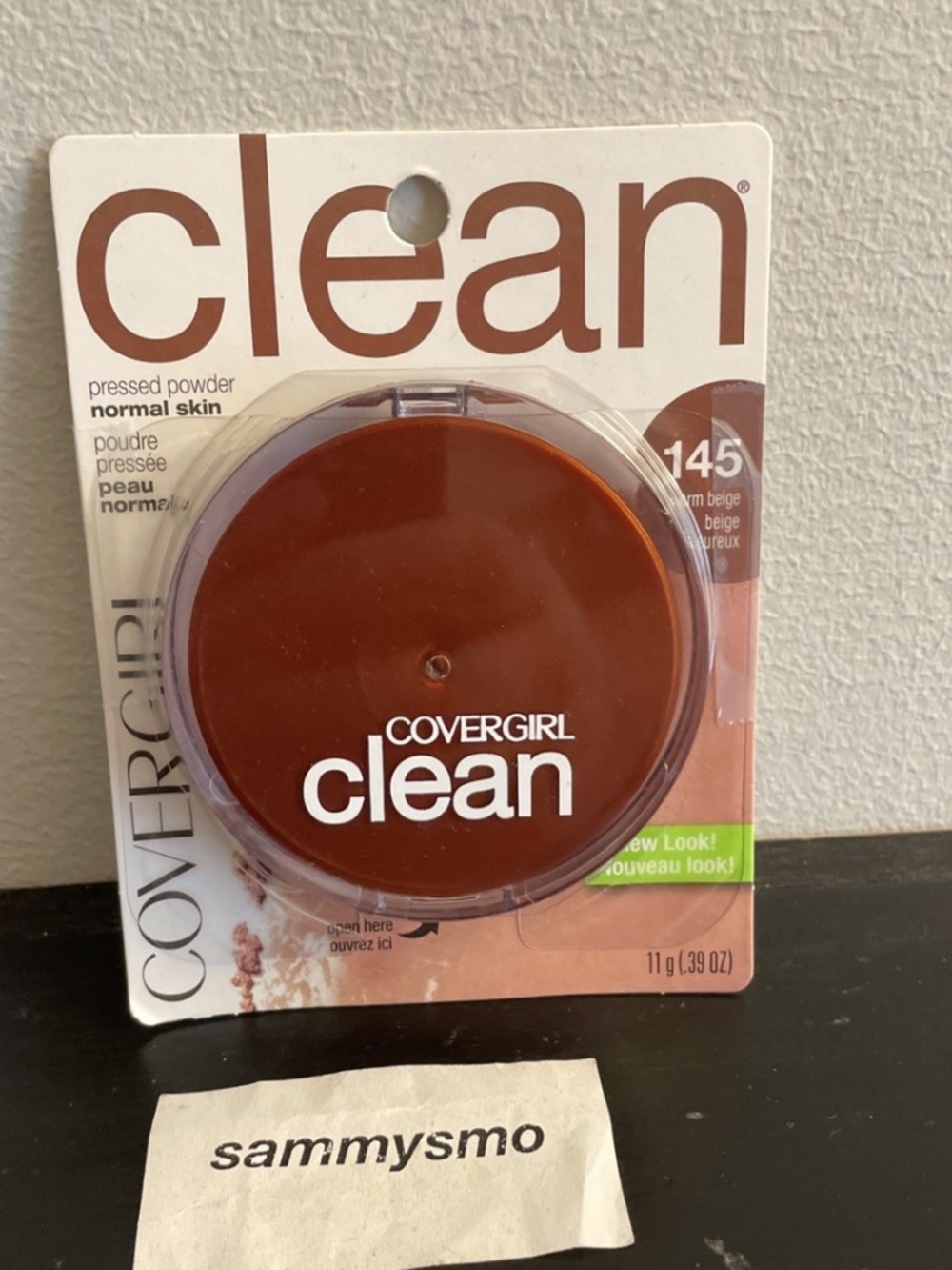 Covergirl Clean Pressed Powder 145 Warm Beige, Original Talc, READ DESCRIPT